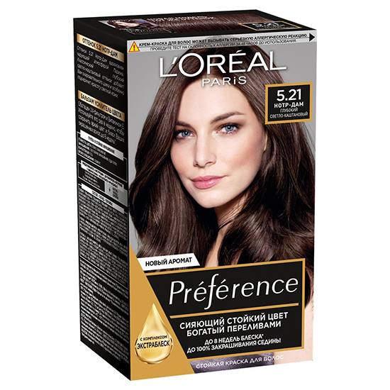 Hair color  Loreal REC. Preference  5.21